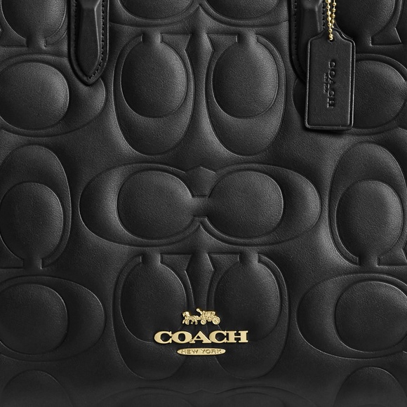 COACH Maggie Tote Bag In Signature Leather NWT New with tags - Picture 3 of 3